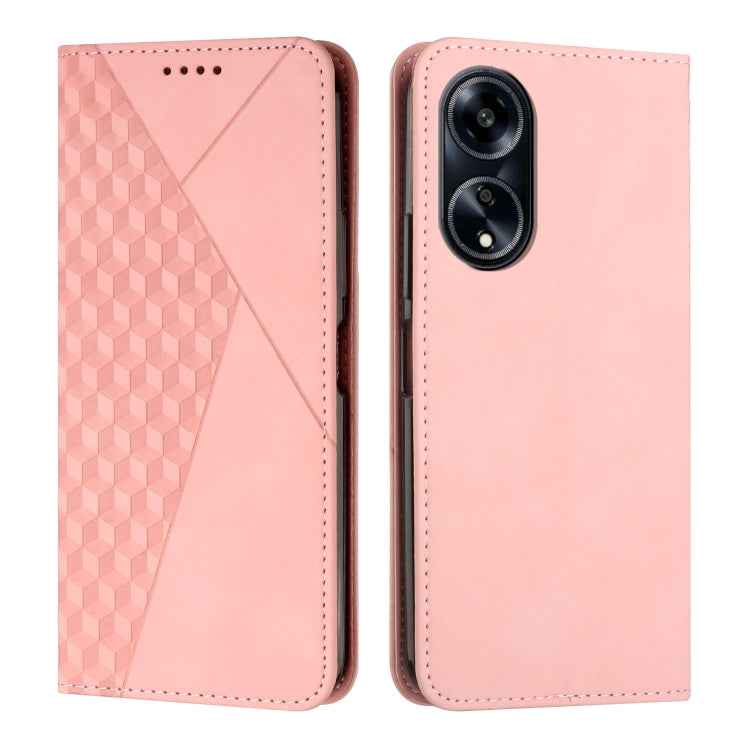 Diamond Splicing Skin Feel Magnetic Leather Phone Case, For OPPO A78 4G, For OPPO Reno10 Pro+, For OPPO A1 5G/A98/F23 5G, For OPPO A58 / A78, For OPPO A1 Pro/Reno8 T 5G Global, For OPPO A79 5G, For OPPO A59