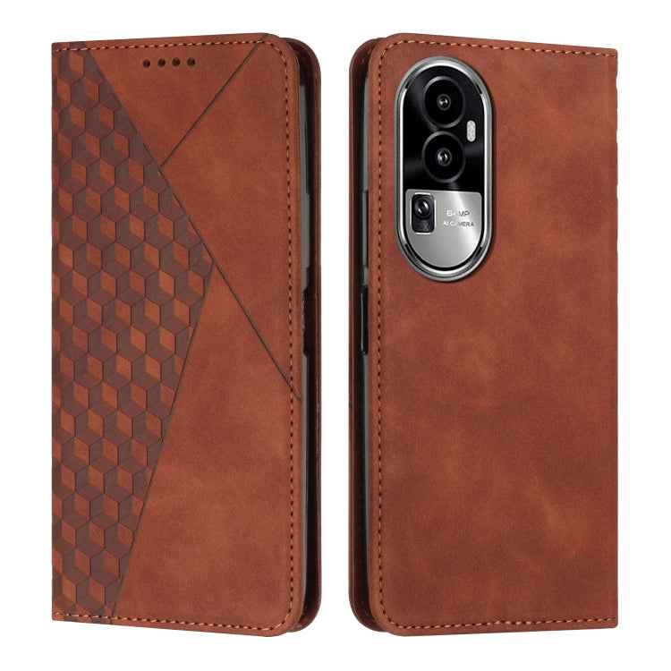 Diamond Splicing Skin Feel Magnetic Leather Phone Case, For OPPO Reno12 Pro Global, For OPPO Reno12 5G Global, For OPPO A3 Pro China, For OPPO A3 Pro Global, For OPPO Reno11 5G Global, For OPPO Reno11 Pro Global, For OPPO A38 / A18, For OPPO A58 4G    ...