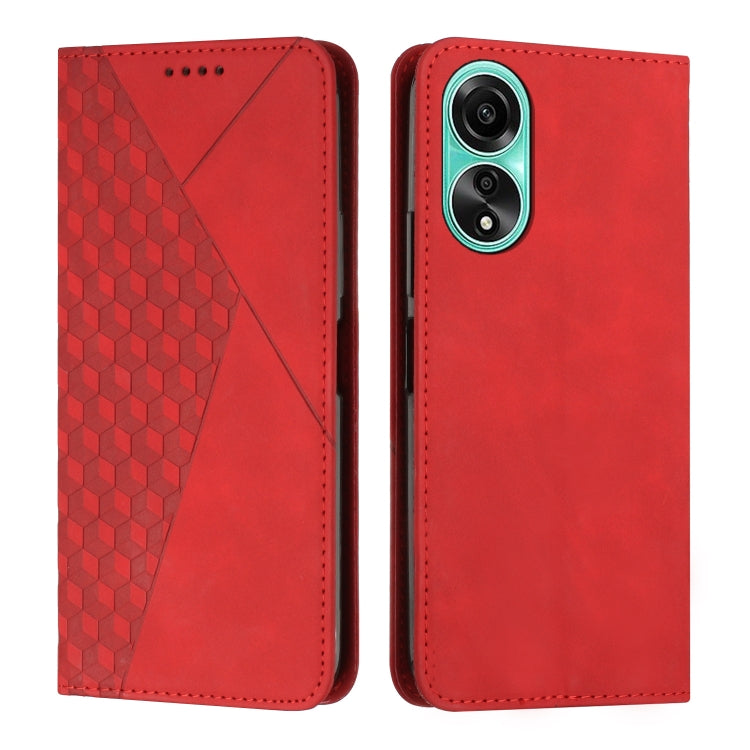 Diamond Splicing Skin Feel Magnetic Leather Phone Case, For OPPO Reno11 5G Global, For OPPO Reno11 Pro Global, For OPPO A38 / A18, For OPPO A58 4G, For OPPO Reno10 5G/Reno10 Pro 5G Global, For OPPO A78 4G, For OPPO Reno10 Pro+, For OPPO A1 5G/A98/F23 5...