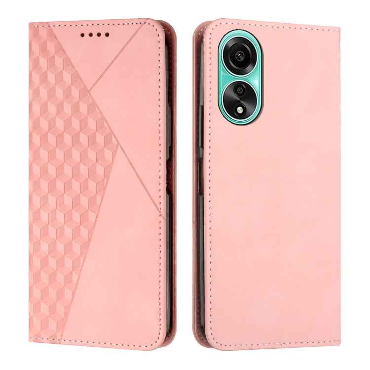 Diamond Splicing Skin Feel Magnetic Leather Phone Case, For OPPO Reno12 Pro Global, For OPPO Reno12 5G Global, For OPPO A3 Pro China, For OPPO A3 Pro Global, For OPPO Reno11 5G Global, For OPPO Reno11 Pro Global, For OPPO A38 / A18, For OPPO A58 4G    ...