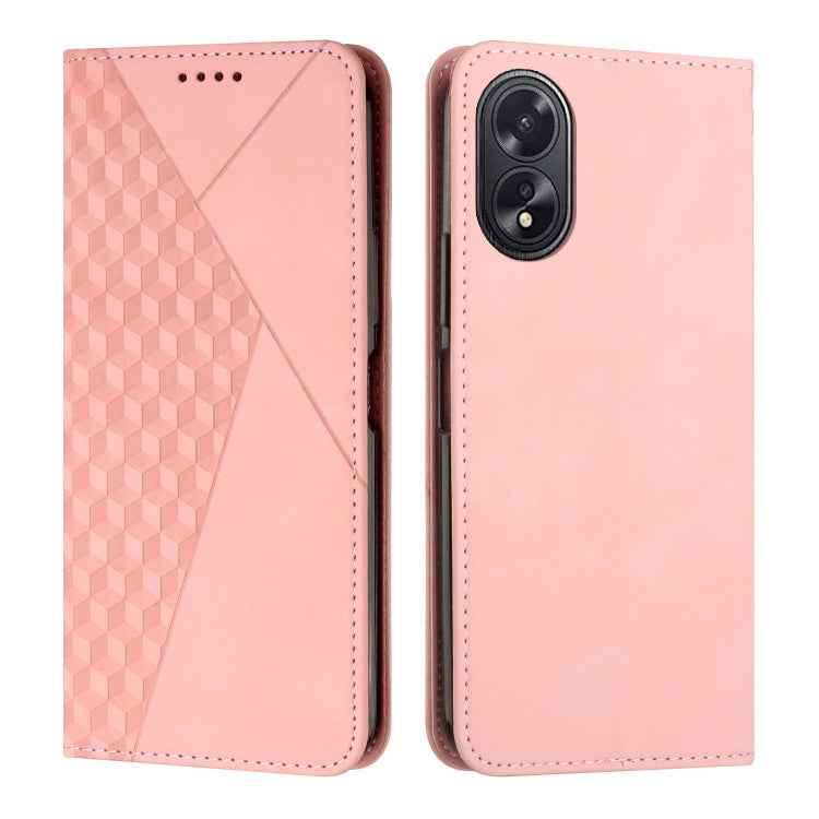 Diamond Splicing Skin Feel Magnetic Leather Phone Case, For OPPO Reno12 Pro Global, For OPPO Reno12 5G Global, For OPPO A3 Pro China, For OPPO A3 Pro Global, For OPPO Reno11 5G Global, For OPPO Reno11 Pro Global, For OPPO A38 / A18, For OPPO A58 4G    ...