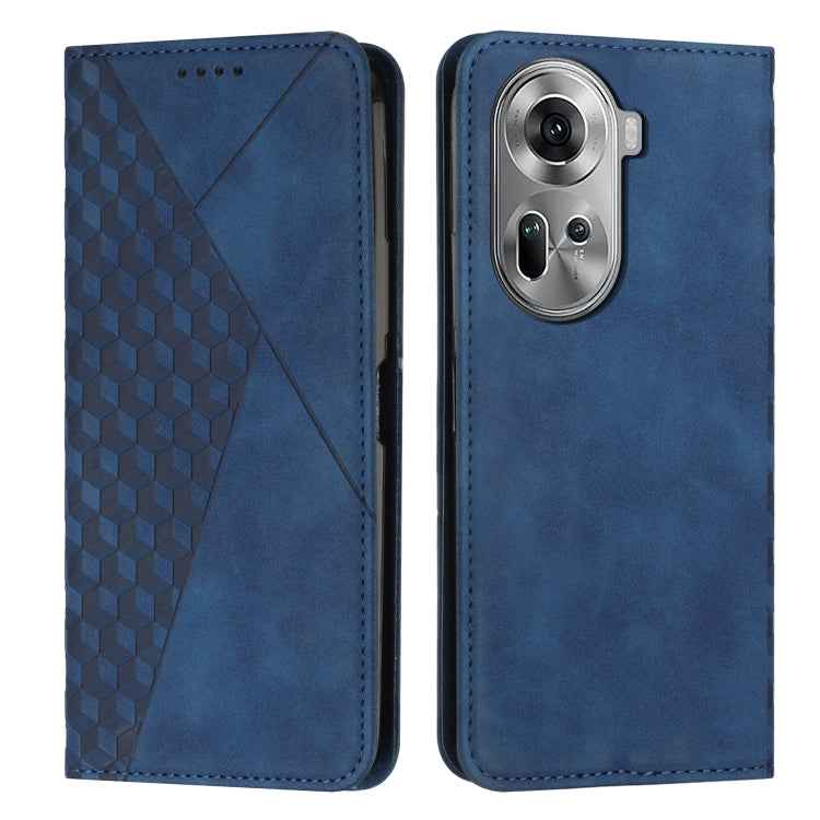 Diamond Splicing Skin Feel Magnetic Leather Phone Case, For OPPO Reno12 Pro Global, For OPPO Reno12 5G Global, For OPPO A3 Pro China, For OPPO A3 Pro Global, For OPPO Reno11 5G Global, For OPPO Reno11 Pro Global, For OPPO A38 / A18, For OPPO A58 4G    ...