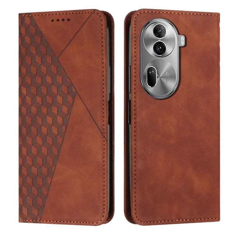 Diamond Splicing Skin Feel Magnetic Leather Phone Case, For OPPO Reno12 Pro Global, For OPPO Reno12 5G Global, For OPPO A3 Pro China, For OPPO A3 Pro Global, For OPPO Reno11 5G Global, For OPPO Reno11 Pro Global, For OPPO A38 / A18, For OPPO A58 4G    ...