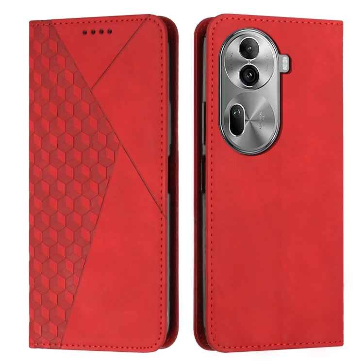 Diamond Splicing Skin Feel Magnetic Leather Phone Case, For OPPO Reno12 Pro Global, For OPPO Reno12 5G Global, For OPPO A3 Pro China, For OPPO A3 Pro Global, For OPPO Reno11 5G Global, For OPPO Reno11 Pro Global, For OPPO A38 / A18, For OPPO A58 4G    ...