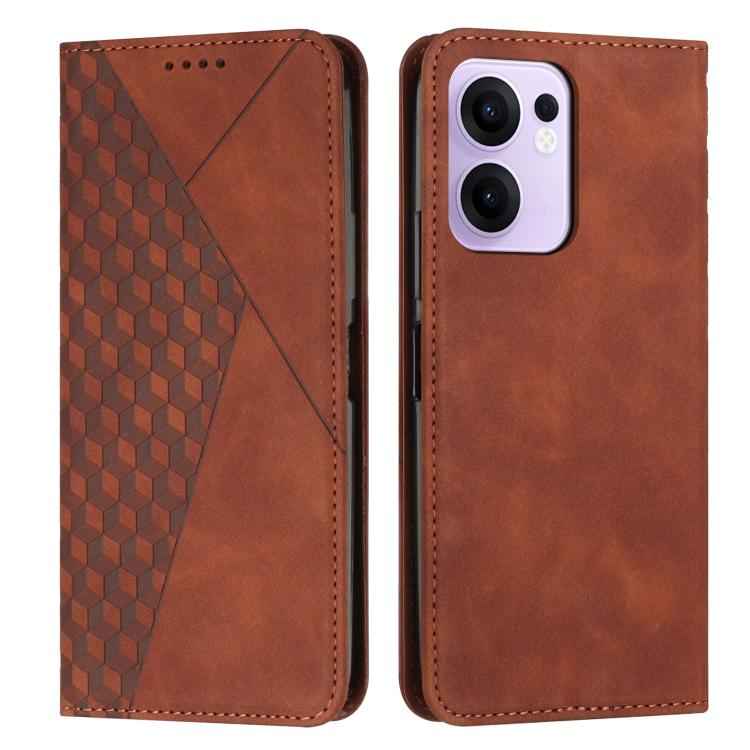 Diamond Splicing Skin Feel Magnetic Leather Phone Case, For OPPO F31 5G / A6 Pro Global 5G, For OPPO Reno14 Global / Reno14 F 5G, For OPPO A5x 5G Global, For OPPO Reno14 Pro Global, For OPPO A5 Pro 5G Global, For OPPO Reno13 Pro Global                 ...