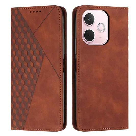 Diamond Splicing Skin Feel Magnetic Leather Phone Case, For OPPO A5 Pro 5G Global, For OPPO Reno13 Pro Global, For OPPO Reno13 5G Global, For OPPO Reno13 F 5G / 4G, For OPPO A3x, For OPPO Reno12 Pro Global, For OPPO Reno12 5G Global, For OPPO A3 Pro Ch...