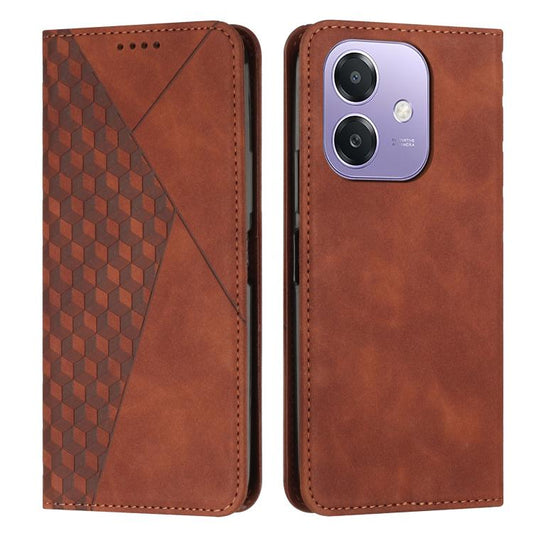 Diamond Splicing Skin Feel Magnetic Leather Phone Case, For OPPO A5x 5G Global, For OPPO Reno14 Pro Global, For OPPO A5 Pro 5G Global, For OPPO Reno13 Pro Global, For OPPO Reno13 5G Global, For OPPO Reno13 F 5G / 4G, For OPPO A3x                       ...