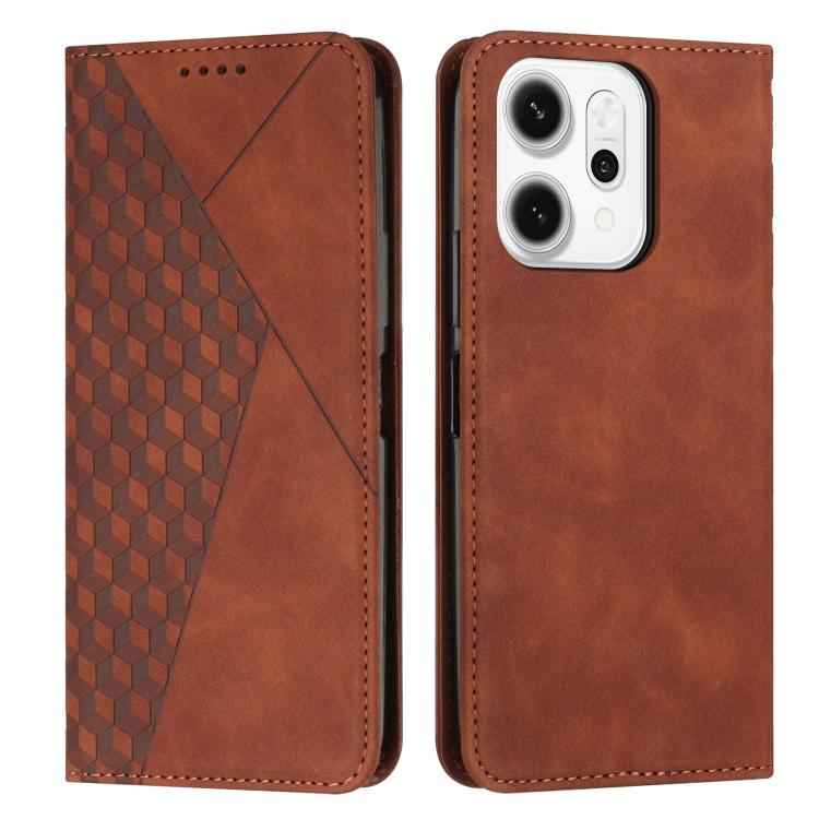 Diamond Splicing Skin Feel Magnetic Leather Phone Case, For OPPO F31 5G / A6 Pro Global 5G, For OPPO Reno14 Global / Reno14 F 5G, For OPPO A5x 5G Global, For OPPO Reno14 Pro Global, For OPPO A5 Pro 5G Global, For OPPO Reno13 Pro Global                 ...