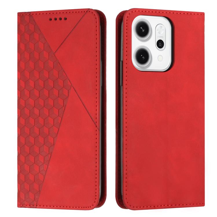 Diamond Splicing Skin Feel Magnetic Leather Phone Case, For OPPO A5x 5G Global, For OPPO Reno14 Pro Global, For OPPO A5 Pro 5G Global, For OPPO Reno13 Pro Global, For OPPO Reno13 5G Global, For OPPO Reno13 F 5G / 4G, For OPPO A3x                       ...
