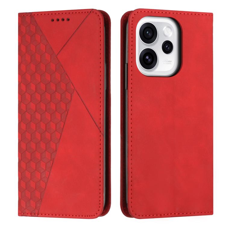 Diamond Splicing Skin Feel Magnetic Leather Phone Case, For OPPO Reno15 F 5G Global, For OPPO Reno15 Pro Max 5G Global, For OPPO A6x 5G / A6 6G, For OPPO Reno15 Pro 5G Global, For OPPO Reno15 5G Global, For OPPO F31 5G / A6 Pro Global 5G               ...