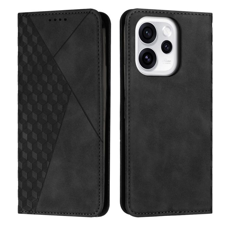 Diamond Splicing Skin Feel Magnetic Leather Phone Case, For OPPO Reno15 F 5G Global, For OPPO Reno15 Pro Max 5G Global, For OPPO A6x 5G / A6 6G, For OPPO Reno15 Pro 5G Global, For OPPO Reno15 5G Global, For OPPO F31 5G / A6 Pro Global 5G               ...