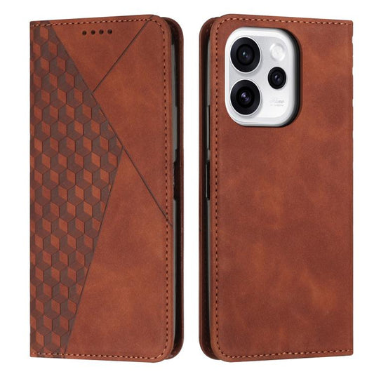 Diamond Splicing Skin Feel Magnetic Leather Phone Case, For OPPO Reno15 F 5G Global, For OPPO Reno15 Pro Max 5G Global, For OPPO A6x 5G / A6 6G, For OPPO Reno15 Pro 5G Global, For OPPO Reno15 5G Global, For OPPO F31 5G / A6 Pro Global 5G               ...