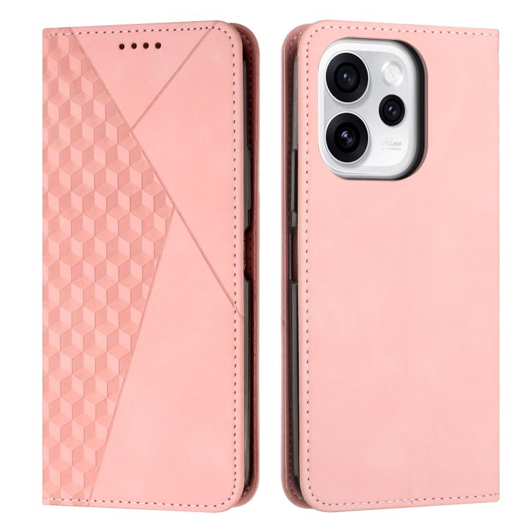 Diamond Splicing Skin Feel Magnetic Leather Phone Case, For OPPO Reno15 F 5G Global, For OPPO Reno15 Pro Max 5G Global, For OPPO A6x 5G / A6 6G, For OPPO Reno15 Pro 5G Global, For OPPO Reno15 5G Global, For OPPO F31 5G / A6 Pro Global 5G               ...