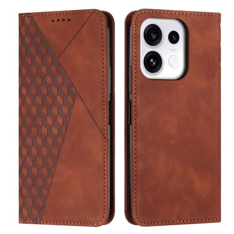 Diamond Splicing Skin Feel Magnetic Leather Phone Case, For OPPO Reno16 F / Reno16 FS 5G, For OPPO Reno16 / Reno16 Pro 5G Global, For OPPO Reno15 F 5G Global, For OPPO Reno15 Pro Max 5G Global, For OPPO A6x 5G / A6 6G, For OPPO Reno15 Pro 5G Global    ...