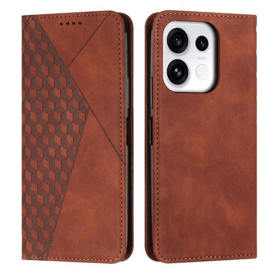 Diamond Splicing Skin Feel Magnetic Leather Phone Case, For OPPO Reno16 F / Reno16 FS 5G, For OPPO Reno16 / Reno16 Pro 5G Global, For OPPO Reno15 F 5G Global, For OPPO Reno15 Pro Max 5G Global, For OPPO A6x 5G / A6 6G, For OPPO Reno15 Pro 5G Global    ...