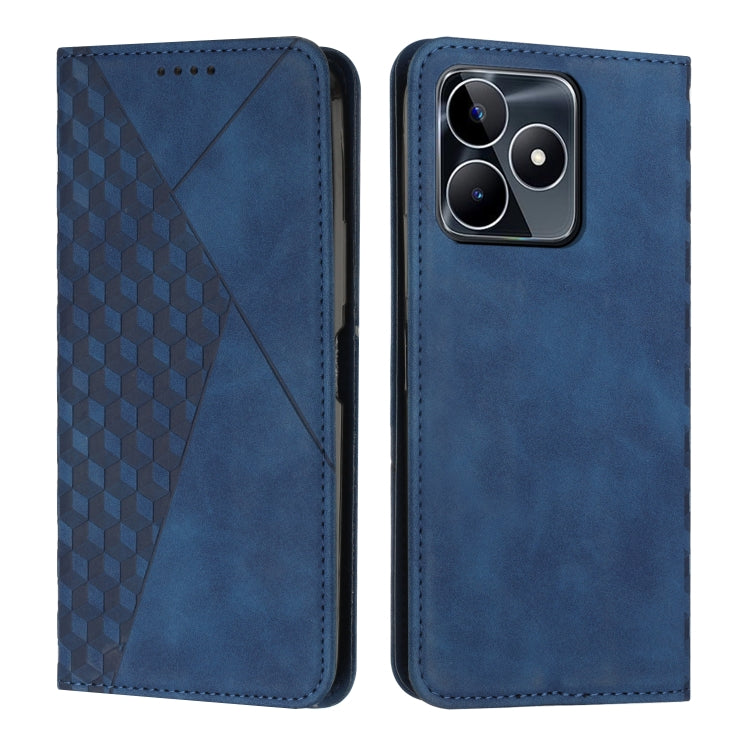 Diamond Splicing Skin Feel Magnetic Leather Phone Case, For Realme 12 Pro+, For Realme C67 4G Global, For Realme 11 4G Global, For Realme 11 5G Global/11x, For Realme C53/Narzo N53, For Realme 11, For Realme 11 Pro/11 Pro+, For Realme C65 4G           ...