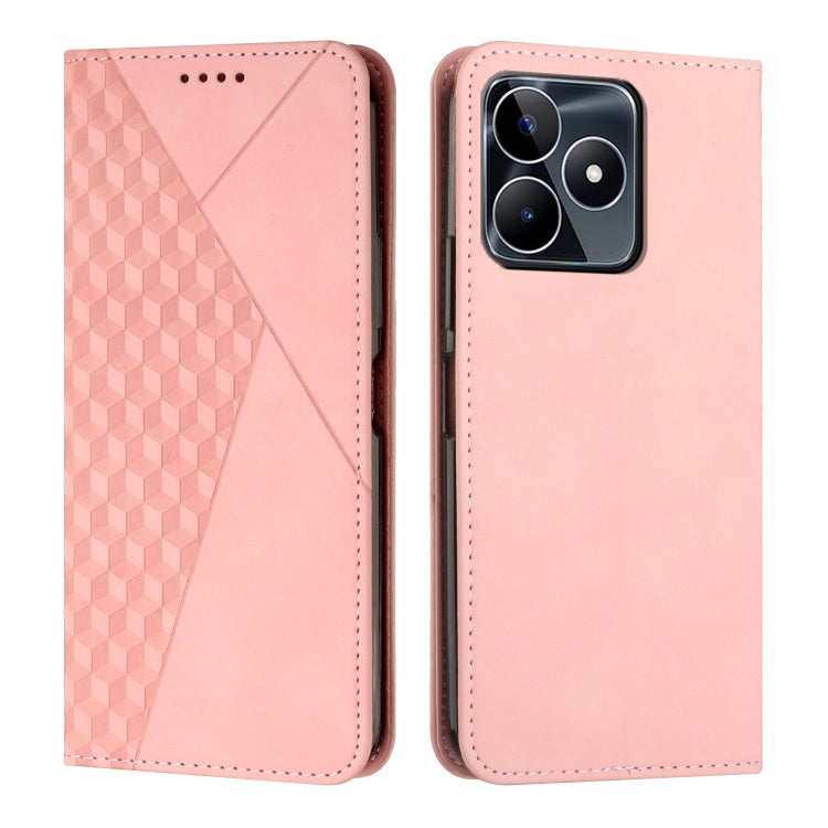 Diamond Splicing Skin Feel Magnetic Leather Phone Case, For Realme 12 Pro+, For Realme C67 4G Global, For Realme 11 4G Global, For Realme 11 5G Global/11x, For Realme C53/Narzo N53, For Realme 11, For Realme 11 Pro/11 Pro+, For Realme C65 4G           ...
