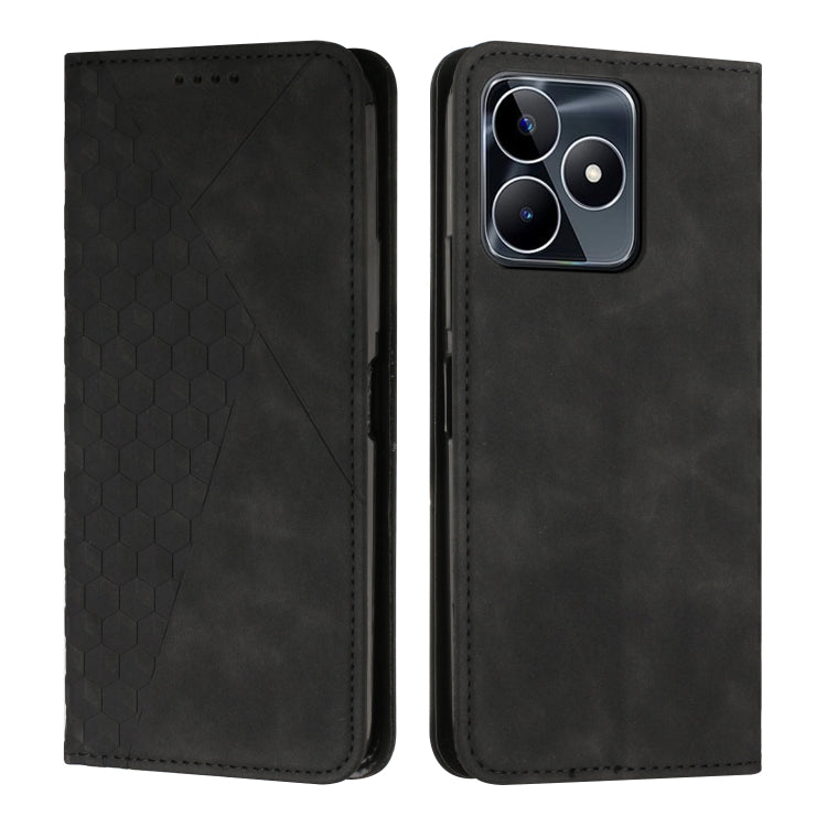 Diamond Splicing Skin Feel Magnetic Leather Phone Case, For Realme 12 Pro+, For Realme C67 4G Global, For Realme 11 4G Global, For Realme 11 5G Global/11x, For Realme C53/Narzo N53, For Realme 11, For Realme 11 Pro/11 Pro+, For Realme C65 4G           ...