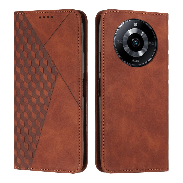 Diamond Splicing Skin Feel Magnetic Leather Phone Case, For Realme 12 Pro+, For Realme C67 4G Global, For Realme 11 4G Global, For Realme 11 5G Global/11x, For Realme C53/Narzo N53, For Realme 11, For Realme 11 Pro/11 Pro+, For Realme C65 4G           ...