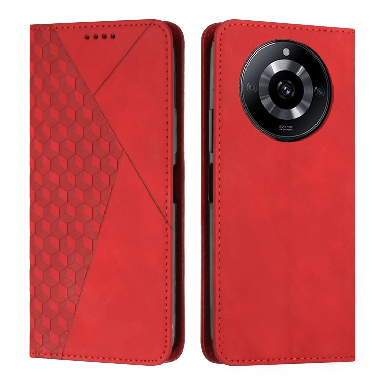 Diamond Splicing Skin Feel Magnetic Leather Phone Case, For Realme 12 Pro+, For Realme C67 4G Global, For Realme 11 4G Global, For Realme 11 5G Global/11x, For Realme C53/Narzo N53, For Realme 11, For Realme 11 Pro/11 Pro+, For Realme C65 4G           ...