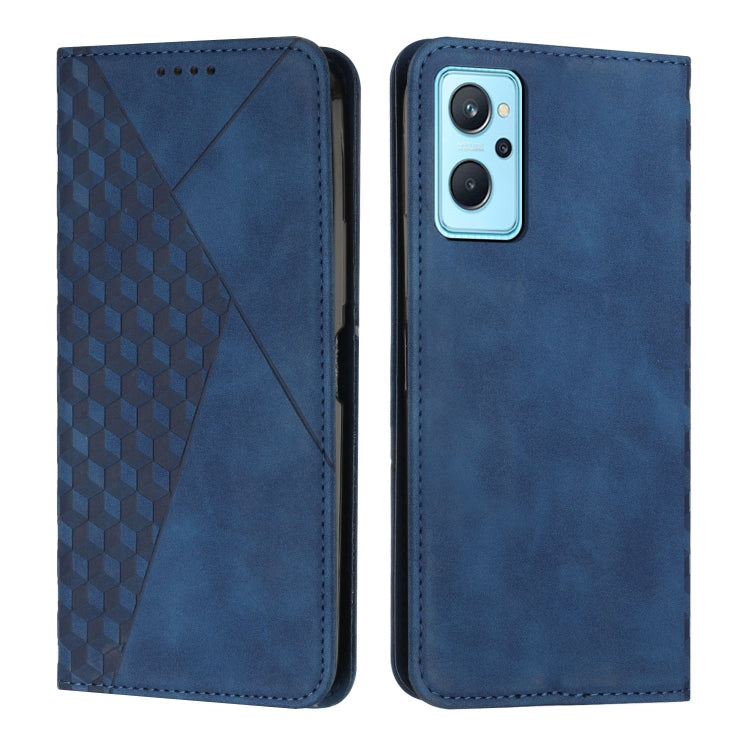 Diamond Splicing Skin Feel Magnetic Leather Phone Case, For Realme 9i 5G/V20 5G/V30t/V30, For Realme C55