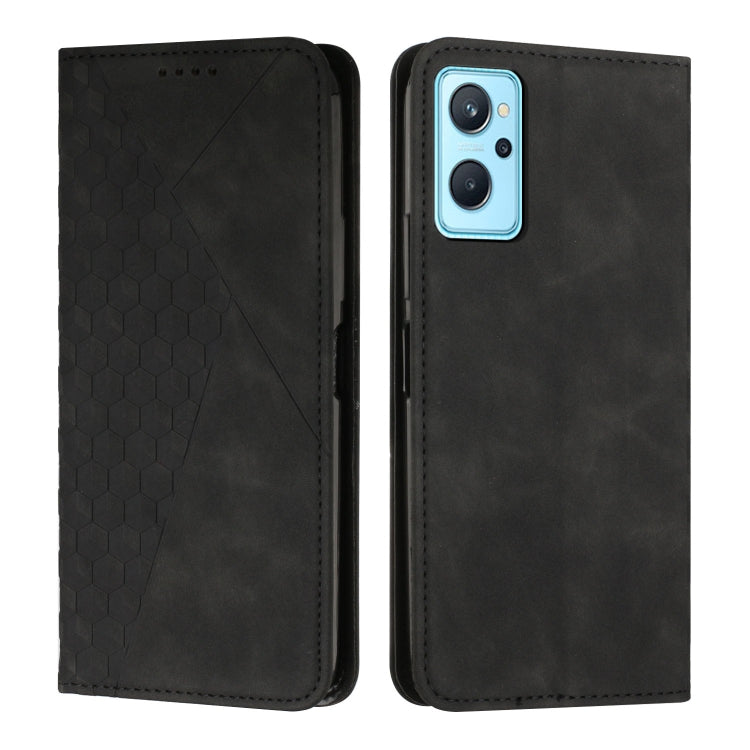 Diamond Splicing Skin Feel Magnetic Leather Phone Case, For Realme 9i 5G/V20 5G/V30t/V30, For Realme C55