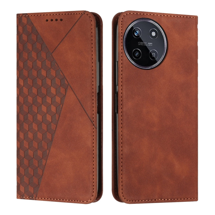 Diamond Splicing Skin Feel Magnetic Leather Phone Case, For Realme 12 Pro+, For Realme C67 4G Global, For Realme 11 4G Global, For Realme 11 5G Global/11x, For Realme C53/Narzo N53, For Realme 11, For Realme 11 Pro/11 Pro+, For Realme C65 4G           ...