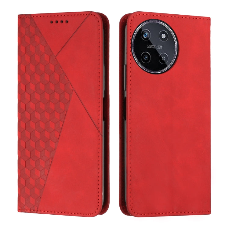 Diamond Splicing Skin Feel Magnetic Leather Phone Case, For Realme 12 Pro+, For Realme C67 4G Global, For Realme 11 4G Global, For Realme 11 5G Global/11x, For Realme C53/Narzo N53, For Realme 11, For Realme 11 Pro/11 Pro+, For Realme C65 4G           ...
