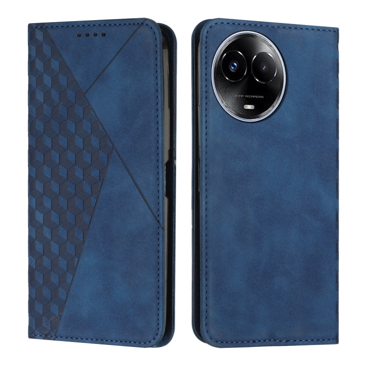 Diamond Splicing Skin Feel Magnetic Leather Phone Case, For Realme 12 Pro+, For Realme C67 4G Global, For Realme 11 4G Global, For Realme 11 5G Global/11x, For Realme C53/Narzo N53, For Realme 11, For Realme 11 Pro/11 Pro+, For Realme C65 4G           ...