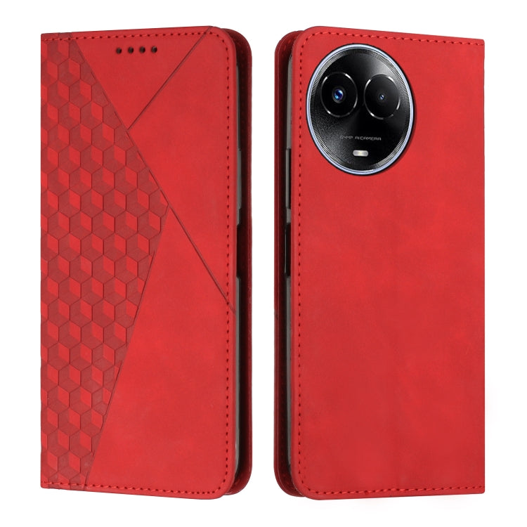 Diamond Splicing Skin Feel Magnetic Leather Phone Case, For Realme 12 Pro+, For Realme C67 4G Global, For Realme 11 4G Global, For Realme 11 5G Global/11x, For Realme C53/Narzo N53, For Realme 11, For Realme 11 Pro/11 Pro+, For Realme C65 4G           ...