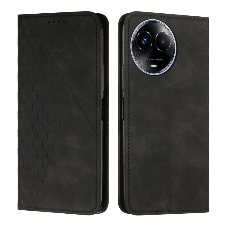 Diamond Splicing Skin Feel Magnetic Leather Phone Case, For Realme 12 Pro+, For Realme C67 4G Global, For Realme 11 4G Global, For Realme 11 5G Global/11x, For Realme C53/Narzo N53, For Realme 11, For Realme 11 Pro/11 Pro+, For Realme C65 4G           ...