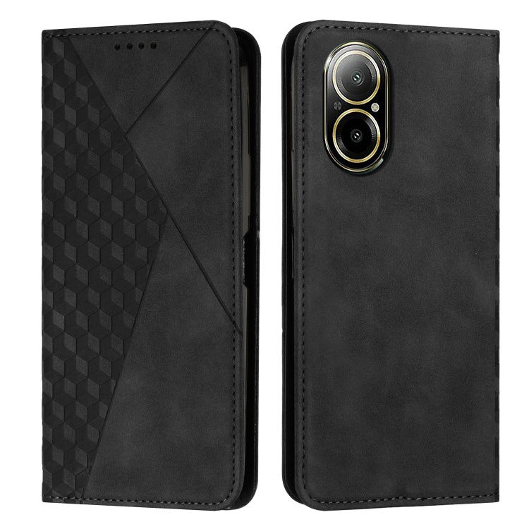 Diamond Splicing Skin Feel Magnetic Leather Phone Case, For Realme 12 Pro+, For Realme C67 4G Global, For Realme 11 4G Global, For Realme 11 5G Global/11x, For Realme C53/Narzo N53, For Realme 11, For Realme 11 Pro/11 Pro+, For Realme C65 4G           ...
