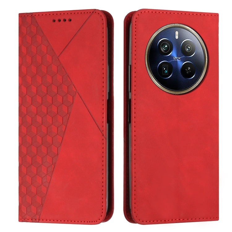 Diamond Splicing Skin Feel Magnetic Leather Phone Case, For Realme 12, For Realme 12+, For Realme 12 Pro+, For Realme C67 4G Global, For Realme 11 4G Global, For Realme 11 5G Global/11x, For Realme C53/Narzo N53, For Realme 11, For Realme 11 Pro/11 Pro+