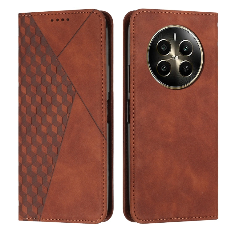 Diamond Splicing Skin Feel Magnetic Leather Phone Case, For Realme 12, For Realme 12+, For Realme 12 Pro+, For Realme C67 4G Global, For Realme 11 4G Global, For Realme 11 5G Global/11x, For Realme C53/Narzo N53, For Realme 11, For Realme 11 Pro/11 Pro+