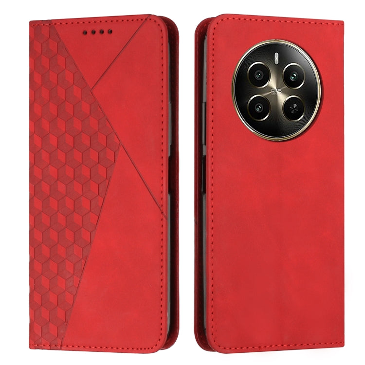 Diamond Splicing Skin Feel Magnetic Leather Phone Case, For Realme 12, For Realme 12+, For Realme 12 Pro+, For Realme C67 4G Global, For Realme 11 4G Global, For Realme 11 5G Global/11x, For Realme C53/Narzo N53, For Realme 11, For Realme 11 Pro/11 Pro+