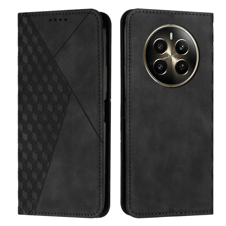 Diamond Splicing Skin Feel Magnetic Leather Phone Case, For Realme 12, For Realme 12+, For Realme 12 Pro+, For Realme C67 4G Global, For Realme 11 4G Global, For Realme 11 5G Global/11x, For Realme C53/Narzo N53, For Realme 11, For Realme 11 Pro/11 Pro+