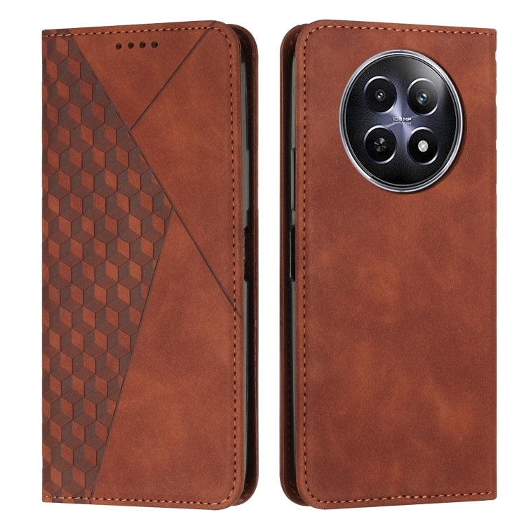 Diamond Splicing Skin Feel Magnetic Leather Phone Case, For Realme 12, For Realme 12+, For Realme 12 Pro+, For Realme C67 4G Global, For Realme 11 4G Global, For Realme 11 5G Global/11x, For Realme C53/Narzo N53, For Realme 11, For Realme 11 Pro/11 Pro+