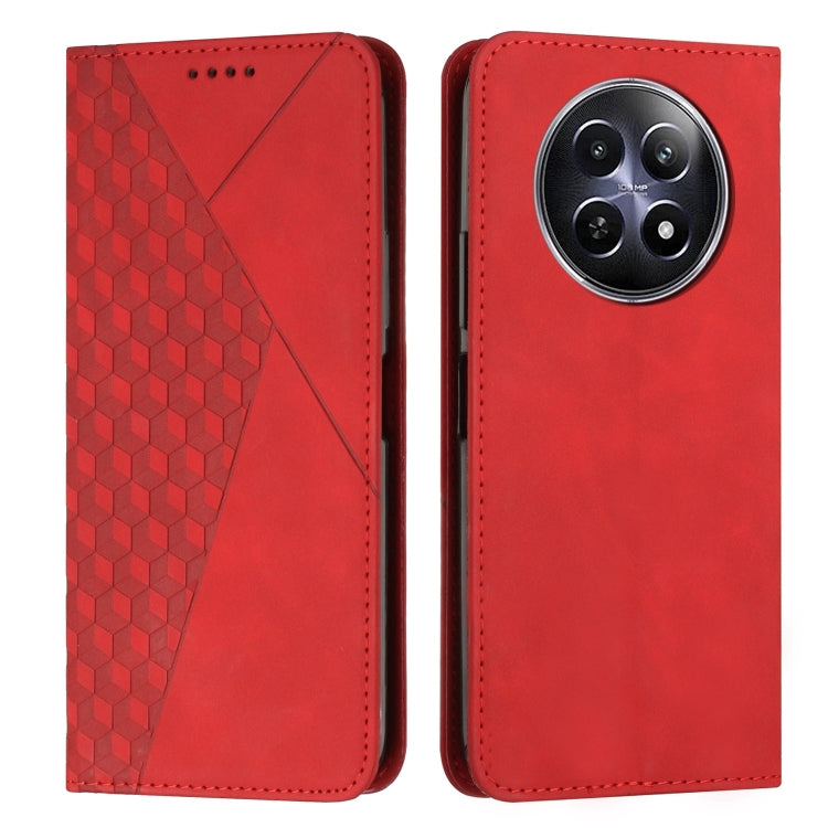 Diamond Splicing Skin Feel Magnetic Leather Phone Case, For Realme 12, For Realme 12+, For Realme 12 Pro+, For Realme C67 4G Global, For Realme 11 4G Global, For Realme 11 5G Global/11x, For Realme C53/Narzo N53, For Realme 11, For Realme 11 Pro/11 Pro+