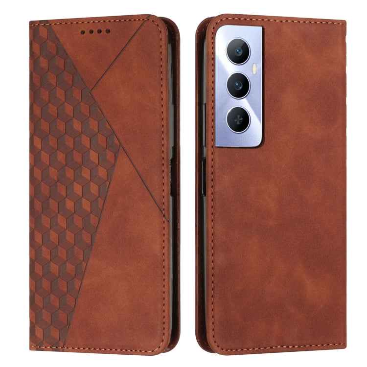 Diamond Splicing Skin Feel Magnetic Leather Phone Case, For Realme 11 Pro/11 Pro+, For Realme C65 4G, For Realme 9i 5G/V20 5G/V30t/V30, For Realme C55