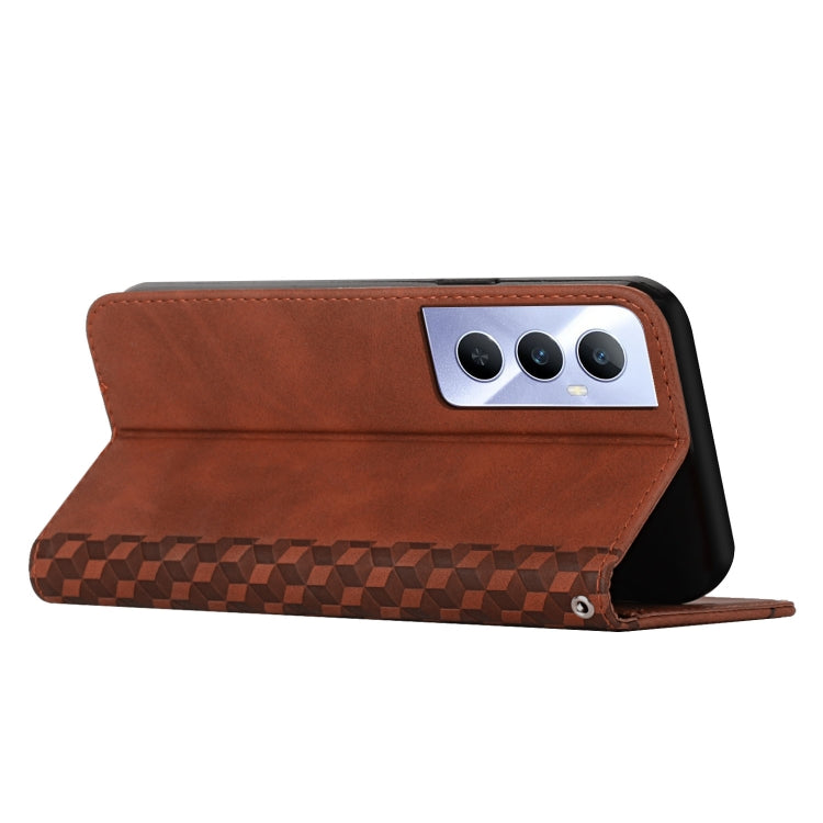 Diamond Splicing Skin Feel Magnetic Leather Phone Case, For Realme C65 4G, For Realme 9i 5G/V20 5G/V30t/V30, For Realme C55