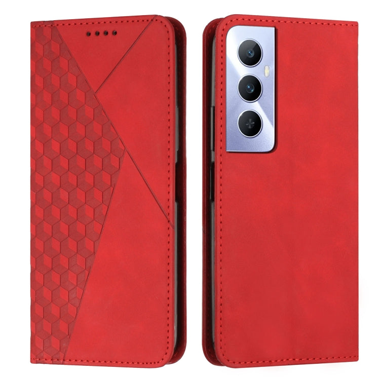 Diamond Splicing Skin Feel Magnetic Leather Phone Case, For Realme C65 4G, For Realme 9i 5G/V20 5G/V30t/V30, For Realme C55