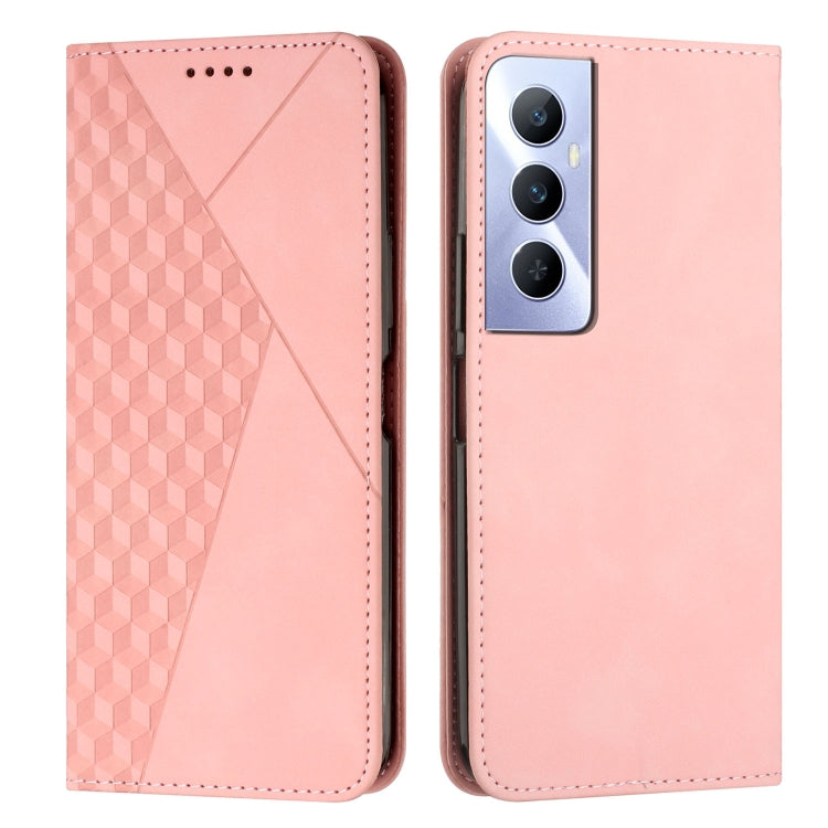Diamond Splicing Skin Feel Magnetic Leather Phone Case, For Realme C65 4G, For Realme 9i 5G/V20 5G/V30t/V30, For Realme C55
