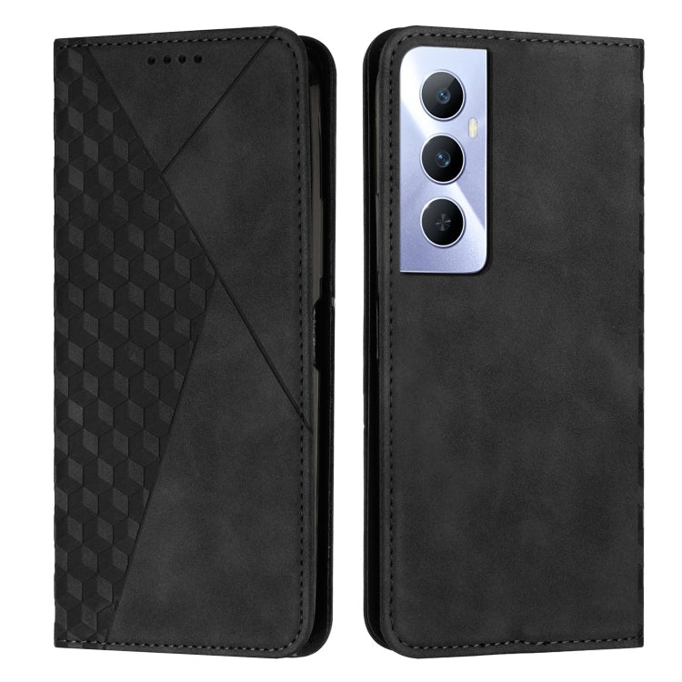 Diamond Splicing Skin Feel Magnetic Leather Phone Case, For Realme C65 4G, For Realme 9i 5G/V20 5G/V30t/V30, For Realme C55