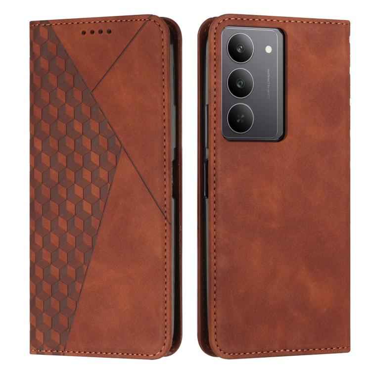 Diamond Splicing Skin Feel Magnetic Leather Phone Case, For Realme 15T 5G, For Realme Narzo 80 Lite 4G, For Realme 15 / 15 Pro, For Realme C71 4G, For Realme 14 / P3 5G / 14T 5G, For Realme 14 Pro+, For Realme 14 Pro, For Realme C75 / V60 Pro          ...