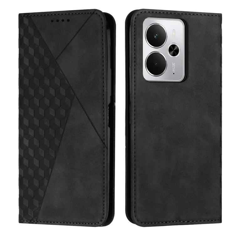 Diamond Splicing Skin Feel Magnetic Leather Phone Case, For Realme 15T 5G, For Realme Narzo 80 Lite 4G, For Realme 15 / 15 Pro, For Realme C71 4G, For Realme 14 / P3 5G / 14T 5G, For Realme 14 Pro+, For Realme 14 Pro, For Realme C75 / V60 Pro          ...