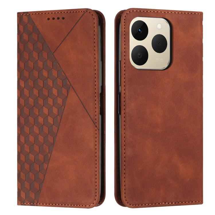 Diamond Splicing Skin Feel Magnetic Leather Phone Case, For Realme 15T 5G, For Realme Narzo 80 Lite 4G, For Realme 15 / 15 Pro, For Realme C71 4G, For Realme 14 / P3 5G / 14T 5G, For Realme 14 Pro+, For Realme 14 Pro, For Realme C75 / V60 Pro          ...