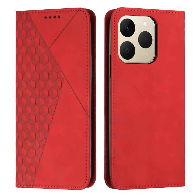 Diamond Splicing Skin Feel Magnetic Leather Phone Case, For Realme 15T 5G, For Realme Narzo 80 Lite 4G, For Realme 15 / 15 Pro, For Realme C71 4G, For Realme 14 / P3 5G / 14T 5G, For Realme 14 Pro+, For Realme 14 Pro, For Realme C75 / V60 Pro          ...