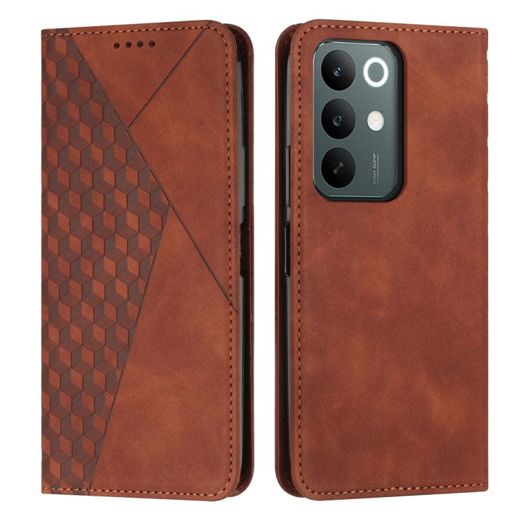 Diamond Splicing Skin Feel Magnetic Leather Phone Case, For Realme C100 / C100i / C100x 4G, For Realme P4 Power 5G, For Realme 16 5G, For Realme 16 Pro+ 5G, For Realme 16 Pro 5G, For Realme C85 5G / 15x 5G India, For Realme C85 Pro 4G, For Realme 15T 5...