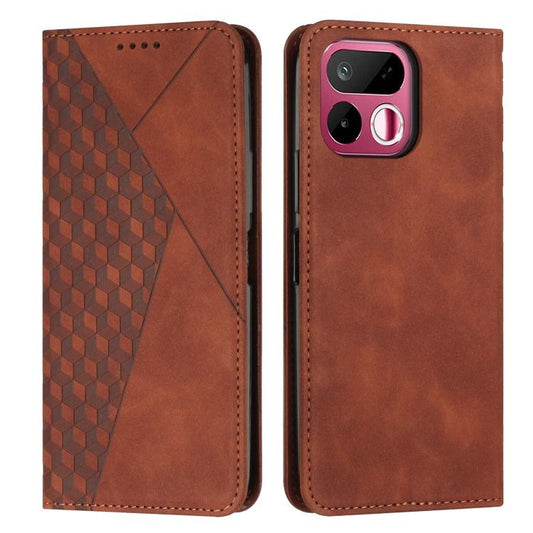 Diamond Splicing Skin Feel Magnetic Leather Phone Case, For Realme 16T 5G, For Realme C100 / C100i / C100x 4G, For Realme P4 Power 5G, For Realme 16 5G, For Realme 16 Pro+ 5G, For Realme 16 Pro 5G, For Realme C85 5G / 15x 5G India, For Realme C85 Pro 4...