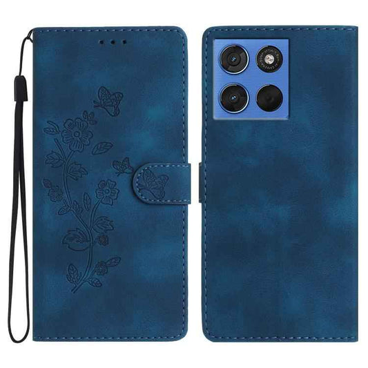 Flower Butterfly Embossing Pattern Leather Phone Case, For Motorola Moto G57 5G, For Motorola Moto G67 Power 5G, For Motorola Moto G86 Power, For Motorola Moto G86 5G, For Motorola Moto G56 5G, For Motorola Moto E15, For Motorola Moto G05              ...